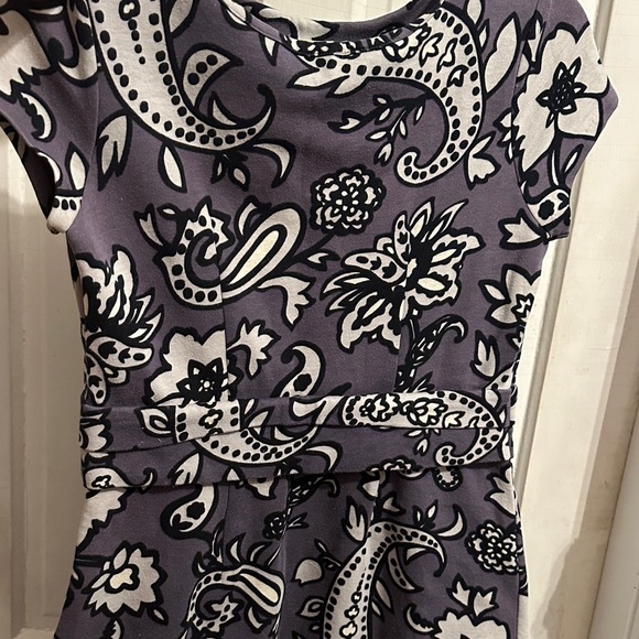 Boden Roma Paisley Floral Purple Dress romantic European getaway - Picture 8 of 8